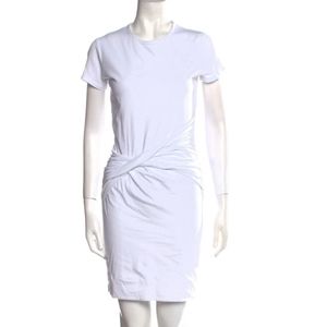 James Perse t-shirt dress with twist waist White 0